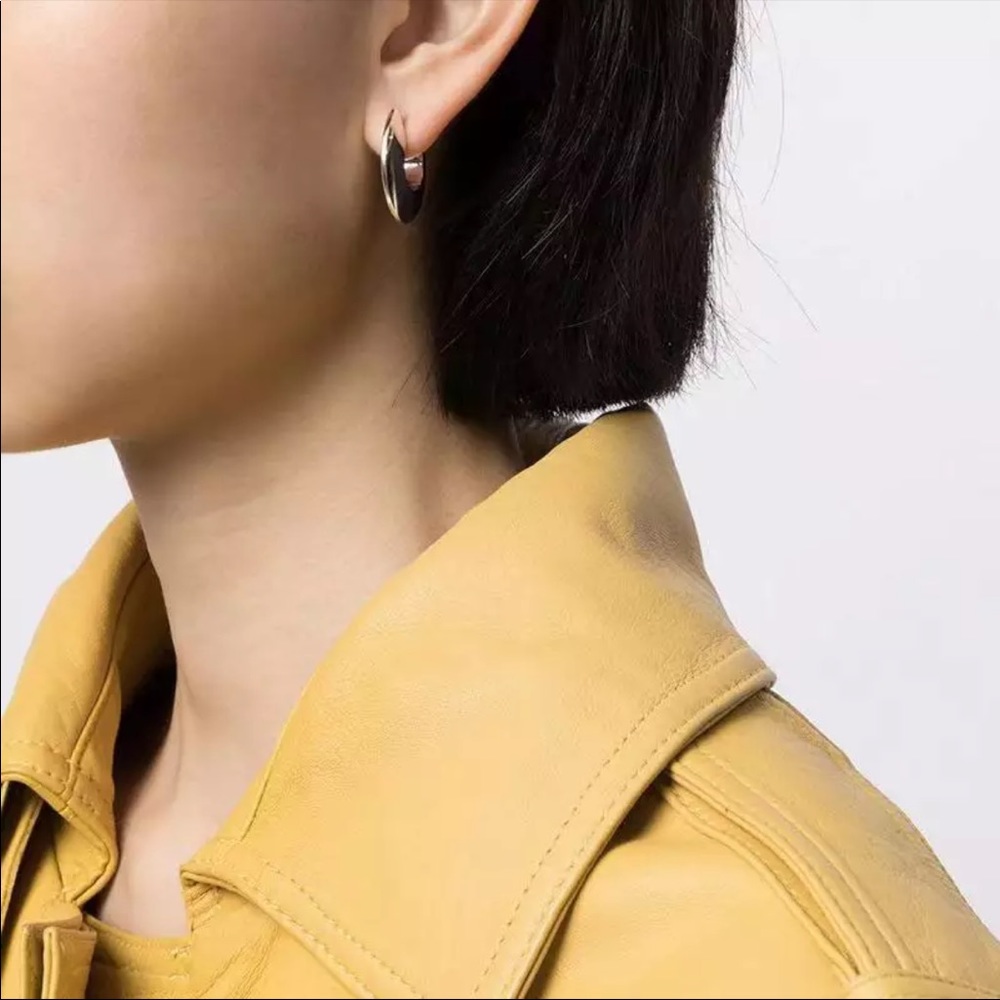 WGP Round Hoop Earrings - Picture 7 of 9